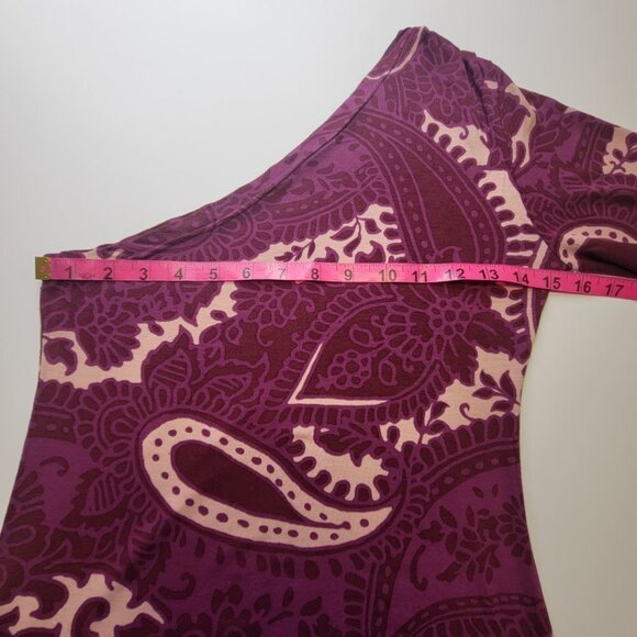 Sexy Cocktail Gown Purple Maxi One Shoulder Figure Hugging Long Dress   Size S/M - Picture 5 of 7